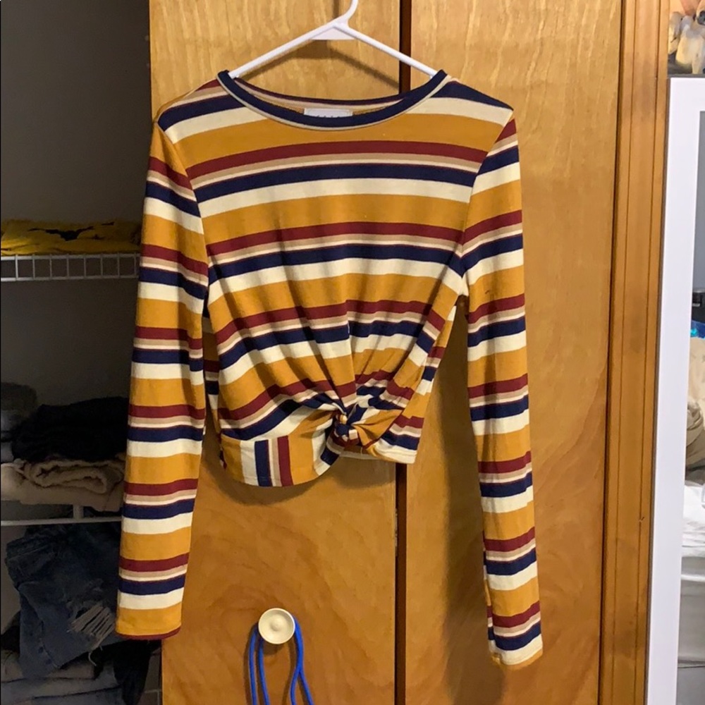 Long sleeve stripped shirt